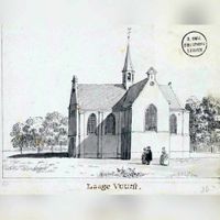 De Nederlandse Hervormde Kerk van het dorp de Lage Vuursche. Bron: Bijzondere Collecties Leiden - Geheugen.delpher.nl.