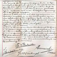 Akte van huwelijksvoorwaarden van Geard Frans Wttewaall met mevrouw Cardinaal ten overstaande van de Houtense notaris Immink op 18 januari 1914. Bron: RAZU, 063, 462, aktenummer: 2151