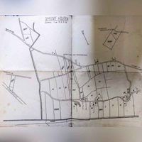 Plattegrond van te veilen gronden door in maart 1939 door de familie Wttewaall, plattegrond behorend bij het veilingboekje. Bron: Huisarchief Wickenburgh, Wttewaall.